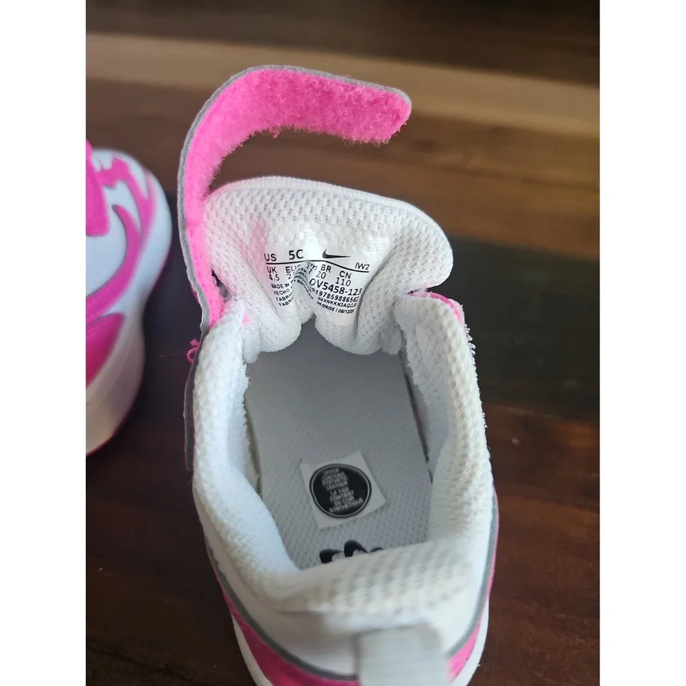 Nike Court Borough Low Recraft Toddler Shoes White Laser Fuchsia Pink Size 5C